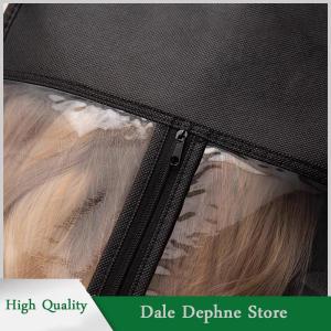 [Dale Dephne] Long Hair Extensions Storage Bag Non-Woven Dust Proof Wigs Carrier Bags With Hook For Home Organizer Wig Packing Bag
