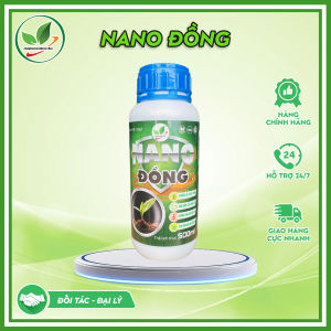 NANO Đồng bóng lá diệt nấm rửa vườn tẩy rong rêu không nóng rát mát cây thẩm thấu nhanh hiệu quả nhanh. Chai 500ml