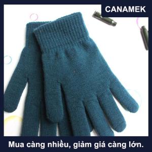 【CANAMEK】 Mùa Đông Mới Người Đàn Ông Phụ Nữ Cashmere Dệt Kim Găng Tay Mùa Thu Tay Ấm Hơn Dày Lót Đầy Đủ Ngón Găng Trượt Tuyết Găng Tay Cổ Tay Ngắn