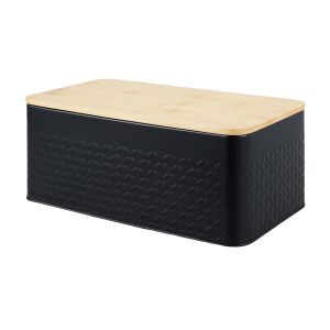 Bread Food Storage Containers Metal Breathable Hole Bamboo Lid Leftovers Baking Cooking Lunch Organizer Portable for Lunch