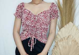 Atasan Sabrina Serut Tali: Ukuran & Bentuk yang Cocok