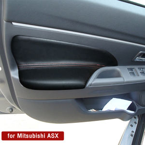 1 pair car door Armrest Panel cover for Mitsubishi ASX 2013 2014 2015 2016 2017 2018 2019 2020 2021 Door handle leather