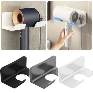 GOOD MOOD BEAUTY Wall Mounted Hair Dryer Holder Universal Self-adhesive Bathroom Storage Rack Portable Non Perforated Hair Dryer Rack