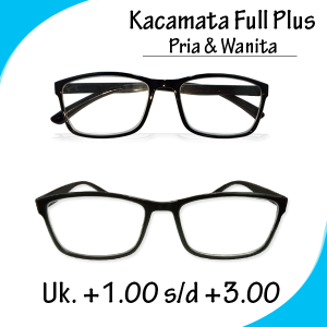 KACAMATA NEW Kacamata Baca Full Plus Lensa Plus Untuk Rabun Dekat Pria dan Wanita Ukuran Lensa Dari +1.00 sampai +3.00