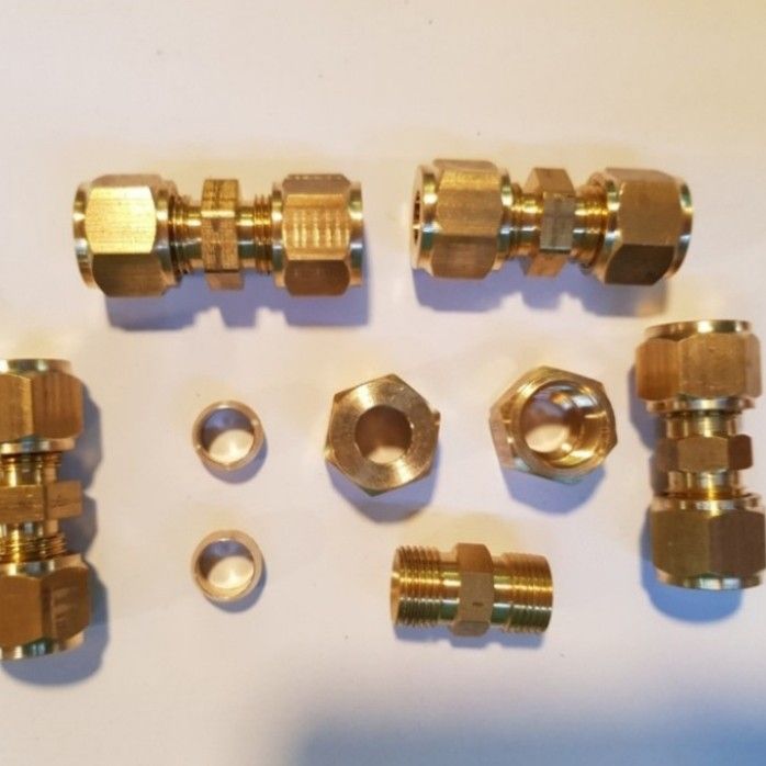 ( COD ) UNION CONNECTOR KUNINGAN UNTUK PIPA TUBING TEMBAGA 8MM×8MM ...