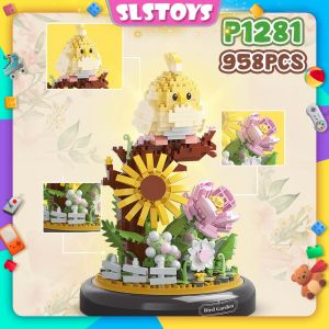 YKO Garden Panda Bird Gift Building Brick Block Gift Present Decoration Toy P1278 / P1279 / P1280 / P1281