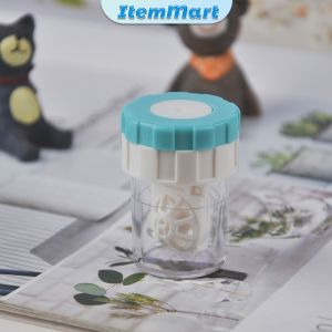 ItemMart Contact Lens Manual Cleaner Portable Rotating Case Glasses Cleaning Box