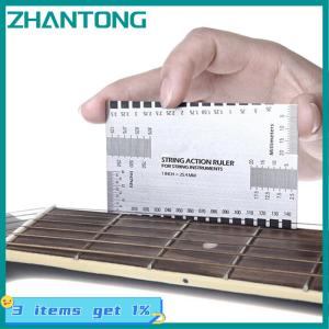ZHANTONG Steel String Action Gauge Ruler Guide Setup Measuring Luthier for Guitar Bass