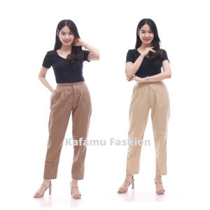Baggy Pants Celana panjang Wanita celana Linen Highwaist Celana Bahan Wanita Celana Celana Linen Highwaist Celana Wanita Terbaru