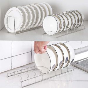 Kitchen Organizer Pot Lid Rack Stainless Steel Spoon Holder Shelf Cooking Dish Rack Pan Cover Stand Kitchen Accessories