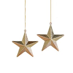 SJJL MALL 2Pcs Plastic Christmas Hanging Conch Ornament Snowman Star Onion Shaped Hanging Ornament Durable Glittery Hazelnut Christmas Pendant for Home