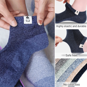 Socks Antimicrobial Business Socks Anti-odor and Sweat Absorption Anti-slip Odorless Ankle Protection