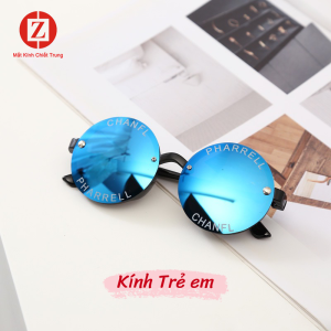 [Giá Tốt] Kính Thời Trang cho BÉ TRAI BÉ GÁI Retro gọng tròn in chữ dễ thương bảo vệ mắt Kính Râm Hàn Quốc cho BÉ mã T7701