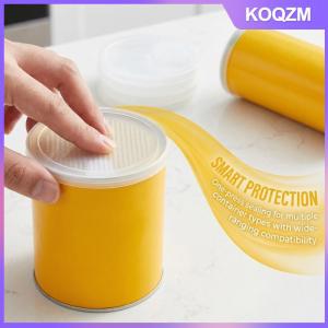 KOQZM Multipurpose Plastic Lids Leak Proof Tight Seal Reusable Replacement Variety Size for Pantry Storage Can Jar Cup Organization