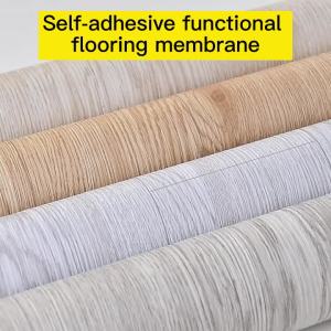 Thickened Wood Grain Floor Stickers and Wallpaper 40/60cm Self-Adhesive Waterproof and Wear-Resistant for Office and Home Decoration.