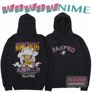 JAKET ANIME ONE PIECE LUFFY GEAR 5 - HOODIE JUBAH SWEATER Gomu Gomu no Mi Techniques RED Film Movie PREMIUM - NARUTO - TOKYO GHOUL - Attack on Titan Shingeki no Kyojin - Sword Art Online CLOTHING DISTRO OUTFIT MANGA BRAND MEN PRIA COWO CEWE