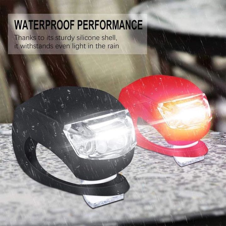 ZHONGMEET Bicycle Rear Lights Bicycle Accessories 3 Mode Clip Safety ...