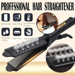 Flat Iron Hair Straightener Professional Iron Wide Plates Hair Straightener