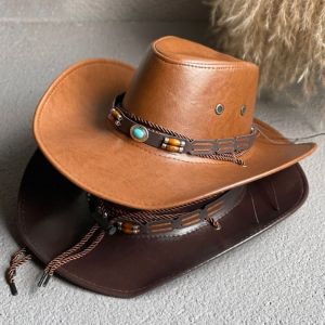 GONGL Cowgirl Hat Outdoor Panama Hat Travel Drawstring Hiking Climbing Mountain For Men Sombrero Hombre Bucket cap Women Cap Fisherman Hat Cowboy Hat