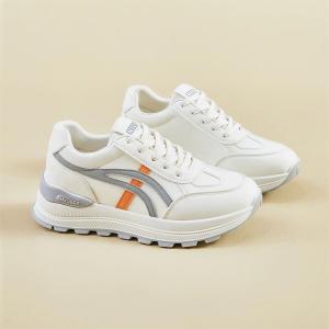 ร้อยเชือกสตรีรองเท้าผ้าใบ รองเท้าผ้าใบลำลอง คัทชูนักศึกษารองเท้าพื้นหนา ไซส์ 36-42 นุ่มและระบายอากาศ ฮิตที่สุด รุ่นQ174