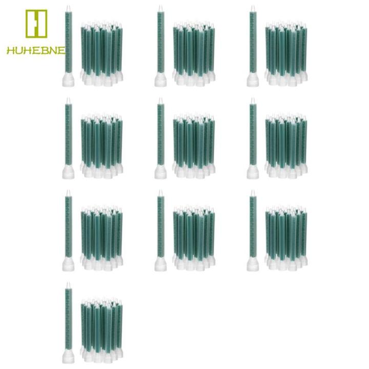 QWORK 20-Pack Epoxy Mixing Nozzles – Static Mixing Tips For Adhesive Cartridges, 24-Element Design