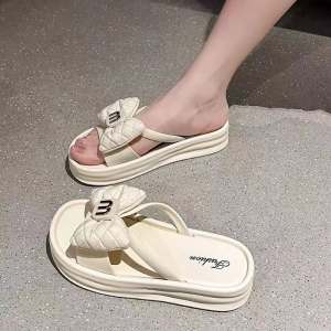 FJ Women Slip-On Mules PVC Soft Sole Flat Sandals Korean Fashion 1609