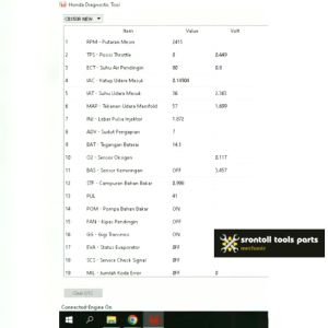 Scanner honda versi laptop