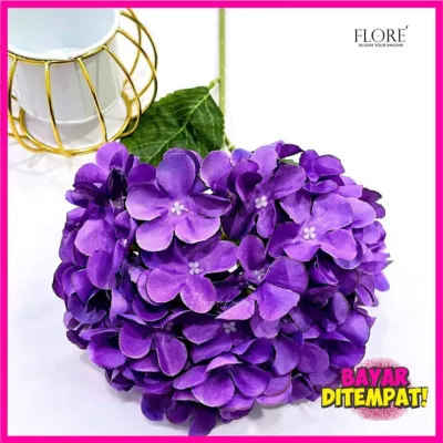 Bunga Tangkai Hias Bunga Hydrangea Bunga Hiasan Buket Import Termurah Bouquet Bunga Artificial Dekorasi Rumah KOREANS