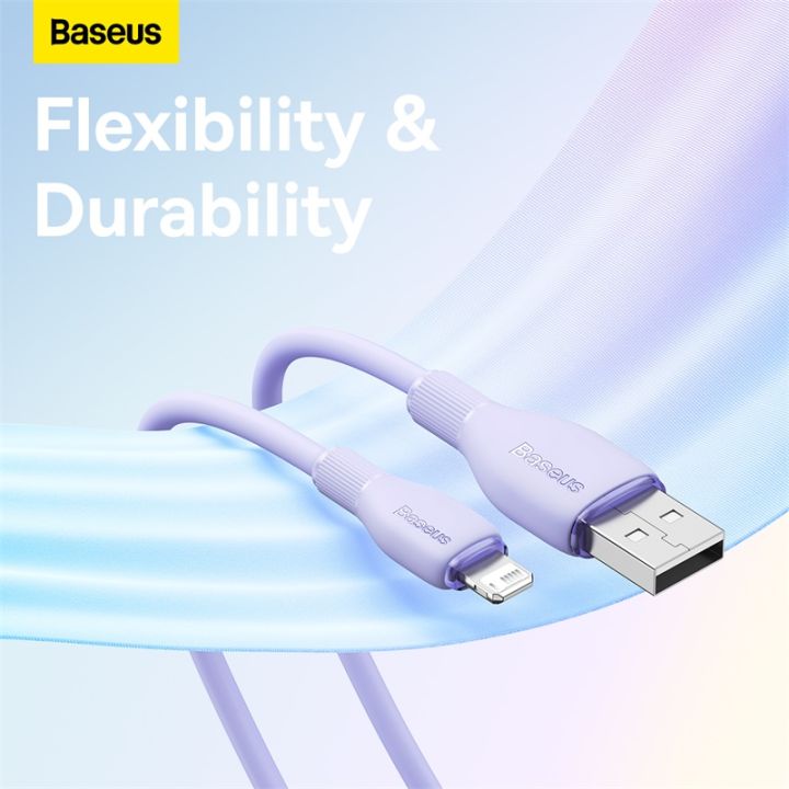 Baseus 2.4A Fast Charging Cable 2m/1.2m 480Mbps Data Cable USB to IP