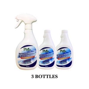 Phio Bathroom Cleaner Disinfectant Foam Spray Mangkuk Tandas x3