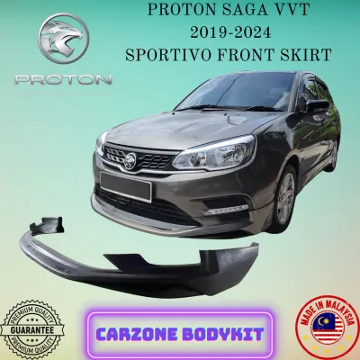 PROTON SAGA VVT SPORTIVO FRONT SKIRT (PU) 2019 2020 2021 2022 2023 2024 BODYKIT CAR