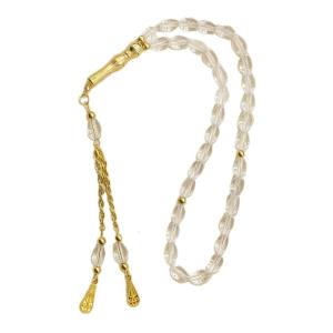 Người Hồi giáo tràng hạt Thiết kế hình bầu dục tasbih hạt với tua vàng cho buổi lễ Thiền Định và thực hành tâm linh sử dụng