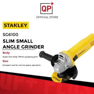 STANLEY SLIMLINE SMALL ANGLE GRINDER SG6100 4" MESIN POTONG BESI (100MM / 620W / 12000RPM)  研磨机