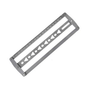 Steel Belt Center Tool For Precise 18 48mm Leather Hole Alignment In Crafting Projects