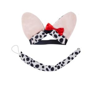 Trang phục cho chó bộ phụ kiện đáng Yêu Chó Tai bờm tóc váy lưới chó Tai Headband sang trọng đuôi Bowtie cho Halloween