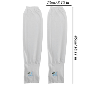 UPF50+ Breathable Ice Silk Arm Covers / Loose Fit Cooling Sun Sleeves / Full UV Protection Design / Durable Outdoor Accessories for Cycling Running Driving