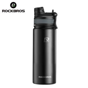 ROCKBROS Vacuum Insulated Bottle 304 Stainless Steel Hot and Cold Water Bottle Large Capacity 18oz/ 22oz/ 32oz/ 40oz Thermo Cup with Straw