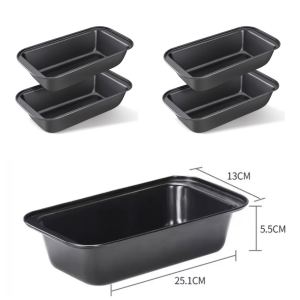 Rectangular cake bread loaf pan baking mold steel toast pan cake mold molder baking pan bakeware carbon steel baking round kitchenwareBINLU