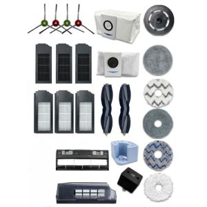 Ecovacs DEEBOT T1 X1 omni turbo Robot Vacuum Cleaner HEPA Filters Roller Main Brushes Mop Pads Dust Bags Side Brush Cover Accessories Replacement Parts