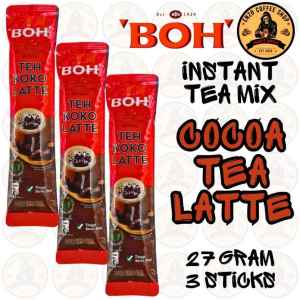 Boh Cocoa Tea Latte Instant Milk Tea Drink 27 Gram 12 Sticks