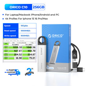 ORICO 1000MB/S Extreme Portable SSD USB 3.2 Gen2 Metal Body Type-C 1TB/2TB PSSD For Laptop Mobile Traveler/Photographer