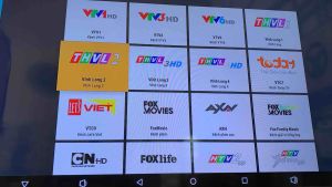 Tivi box QLED ram 2GB biến tv thường thành tv thông minh có điều khiển giọng nói