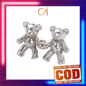 AI-P611 Set Kancing Jeans Cute Bear Aksesoris Fashion / Kancing Pengecil Jeans Beruang Bahan Metal Tombol Penutup Pinggang