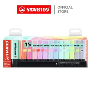 STABILO BOSS Original Deskset 23 ARTY/15 Highlighter – Bold Colors Creative Highlights!