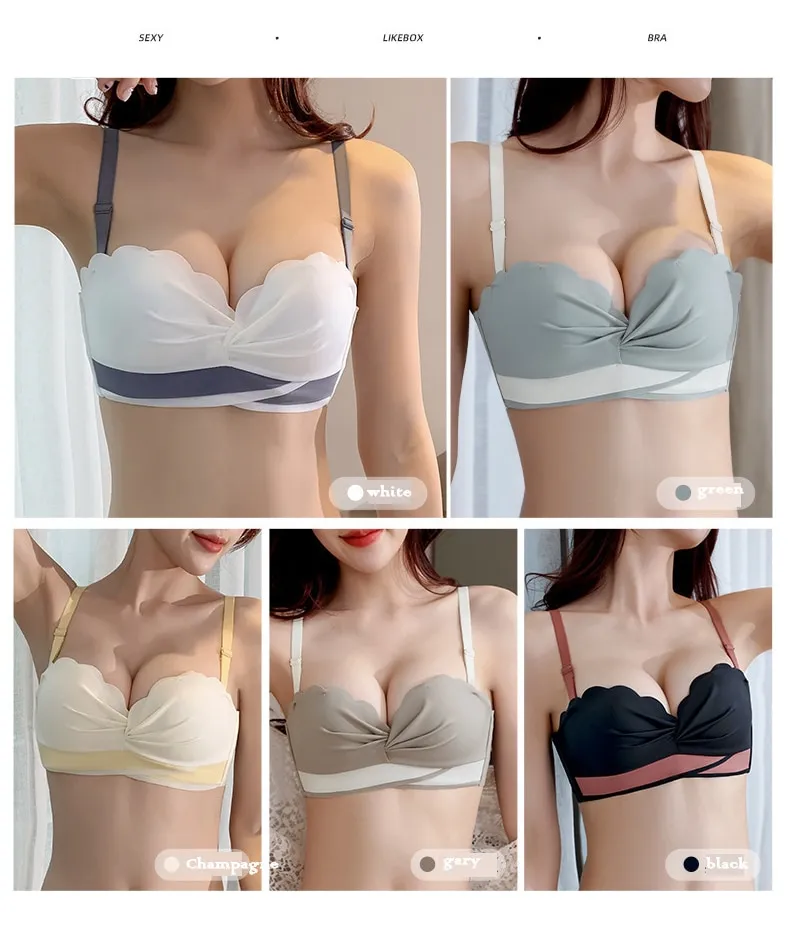 SHAN Seamless Bras for Women Push Up Bras No Wire Brassiere A B Cup  Underwear Sexy Bra Tube Top Women Lingerie