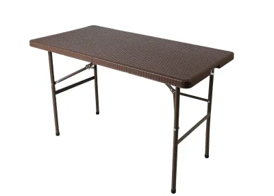 6 FT Brown folding table heavy portable computer table office dining table outdoor folding desk