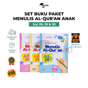 Buku Anak Menulis Alquran Juz 282930 (Isi 3 Buku) Buku Edukasi Anak Belajar Menulis