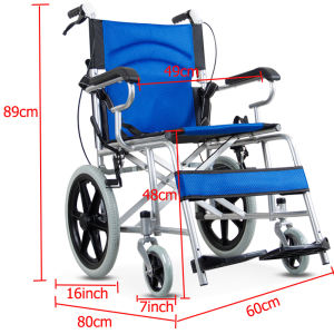 WeBOR Wheelchair For Adult Folded High Back Full Lying Reclining Multifunction Portable Lightweight Aluminum Alloy Steel Structure Safe Wheel Chair With Toilet Troliey Wheelchair For Senior