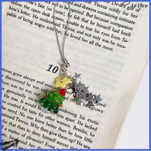 【jianzhanqinl】 Y2K Trendy Christmas Tree Keychain Cute Star Tassel Keyring Pendant Ins Style Aesthetic Girly Phone Lanyard Bag Charms Xmas Gift
