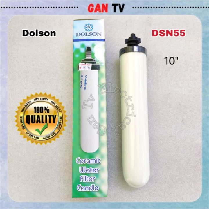 Dolson DSN55 10" Standard Ceramic Water Filter Candles 10 Inch
